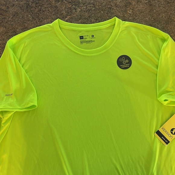 New With Tags Quick-Dri Temp Control Shocking Lime Training Power Tee - Picture 7 of 9